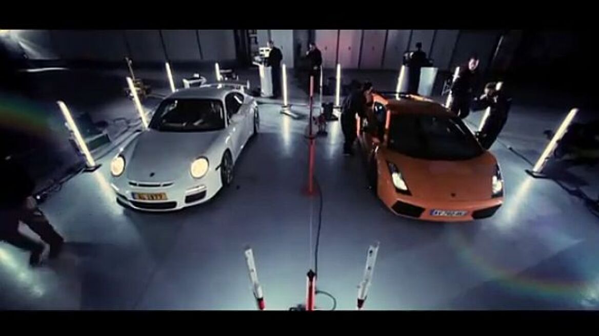 Street race με Porsche και Lamborghini στο Παρίσι! (video)